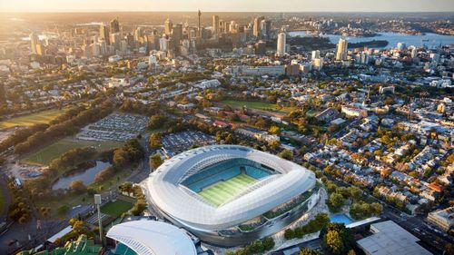 The design for the new $729 million Sydney Football Stadium has  been revealed. 
