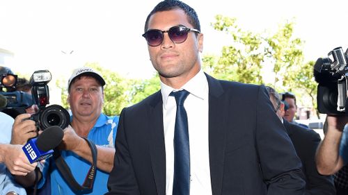 Karmichael Hunt pleaded guilty in court to possession of cocaine. (supplied)