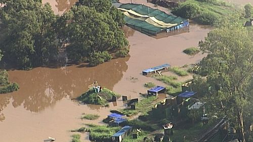Queensland waterways have burst their banks in recent downpours.