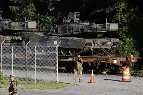 President Donald Trump says Fourth of July celebrations will include military hardware. 