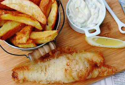 Perfect homemade fish and chips