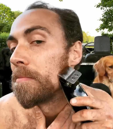 James Middleton shaves his beard