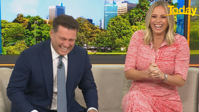 Today hosts Karl Stefanovic and Sylvia Jeffreys were amused by the premier's candid response. 