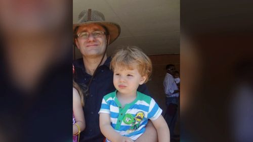 Mr Ligault and his son. (9NEWS)