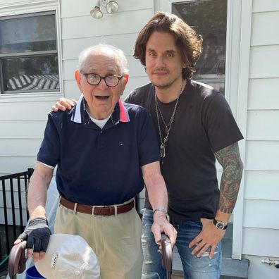 John Mayer and his dad, Richard Mayer.
