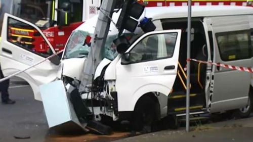 Mini-bus driver dies after suffering medical episode and crashing in Ballarat