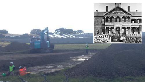 Police search for remains at Victorian orphanage