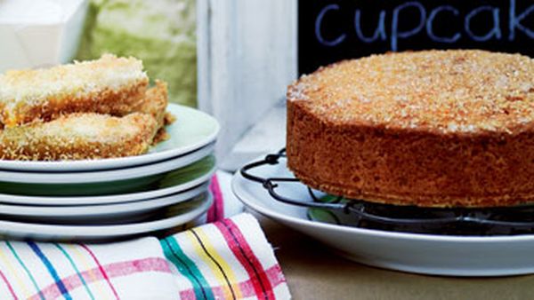 Coconut lemon drizzle cake