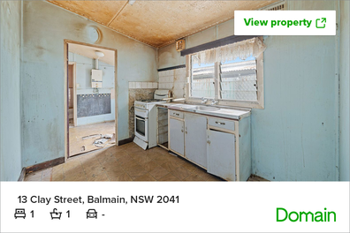 Sydney property sold auction renovation affordable Domain listing kitchen rundown