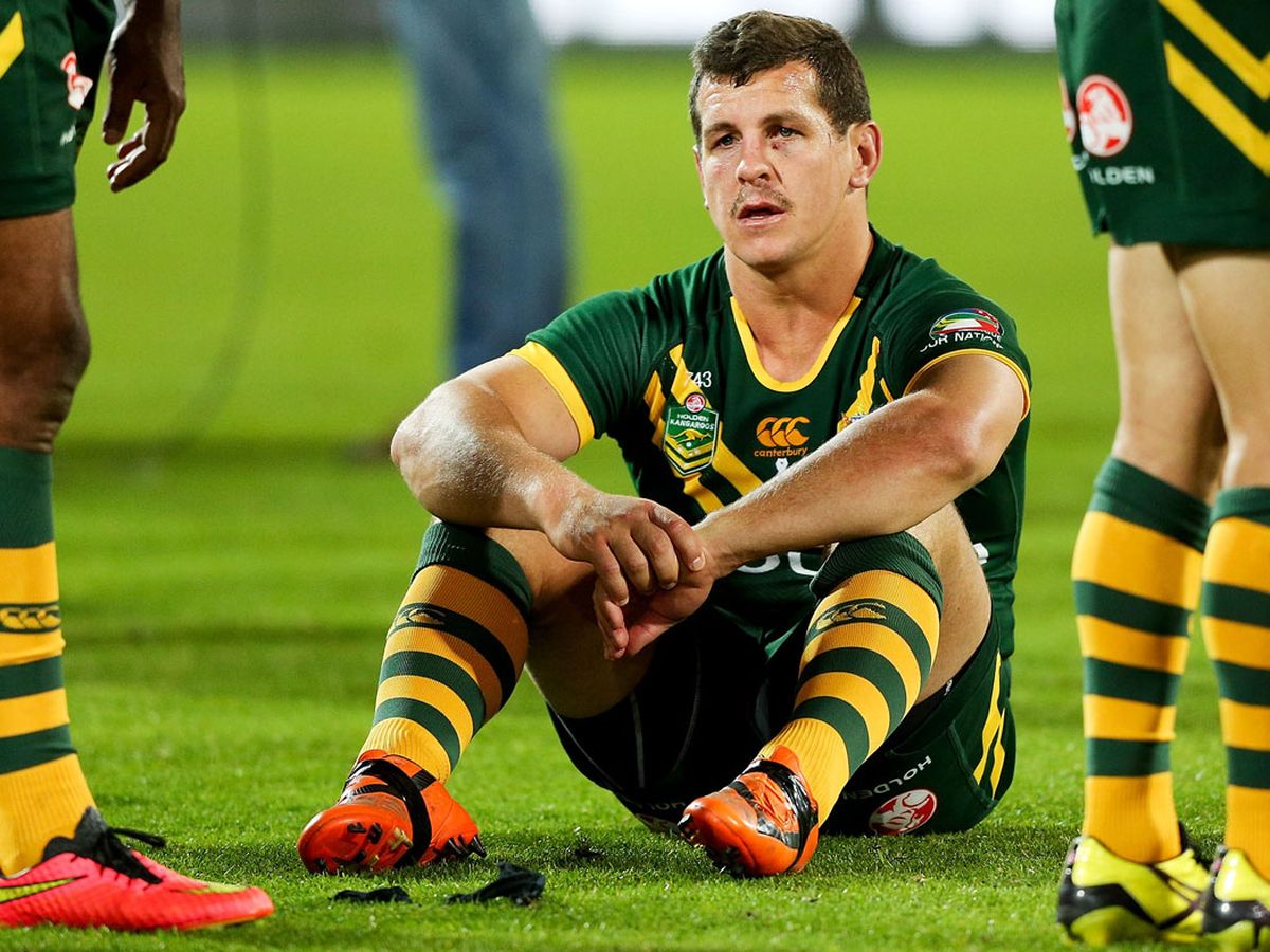 Greg Bird of the Gold Coast Titans in action during their round 25 NRL game  against the Penrith Panthers at Cbus Super Stadium on the Gold Coast,  Saturday, Aug. 27, 2016. (AAP