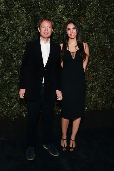 Nicolas Berggruen and Noor Alfallah attend the 11th Annual Charles Finch And CHANEL Pre-Oscar Awards at Polo Lounge at The Beverly Hills Hotel on February 23, 2019.