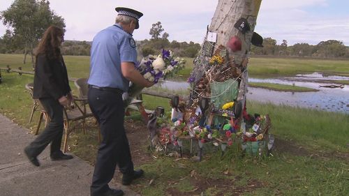 Family, friends and police gathered at Cassius Turvey's memorial tree in Perth today to celebrate what would have been his 16th birthday.