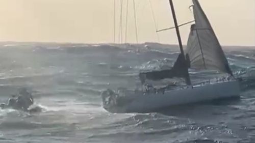 sailboat rescue at sea