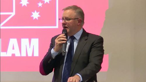 Anthony Albanese delivered the Whitlam Oration last night, setting out his agenda for reforming the Labor Party. Picture: 9NEWS