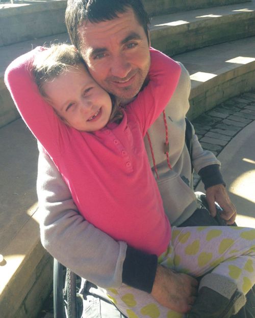 Darren will be in a wheelchair for life but refuses to ponder his misfortune. Picture: Supplied