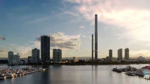 A revised development application has been lodged for a 101-storey skyscraper on the Gold Coast that would surpass the Q1 building to become Australia's tallest building.