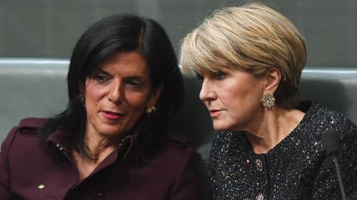 Julie Bishop said she was "saddened" by Ms Banks' decision.