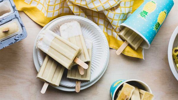 Pina colada popsicles recipe