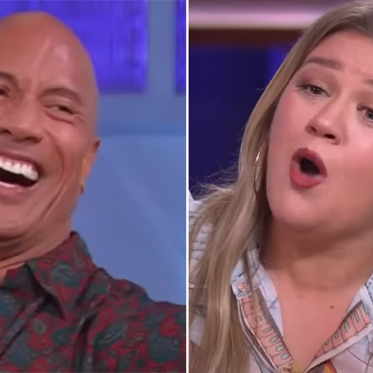 Dwayne Johnson stumps Kelly Clarkson with dirty sex joke about his wife -  9Celebrity