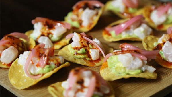 Ceviche tostadas