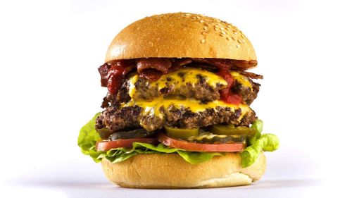 Burger Urge's 'Double Decker Death Wish' is claiming to be the hottest burger in Australia. (Burger Urge)