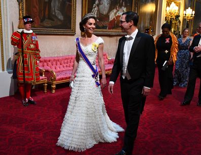 Duchess of Cambridge tiara diplomatic reception