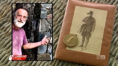 Mr Desic had found the medal in the sand at Avalon Beach, but he didn't know what to do with it.