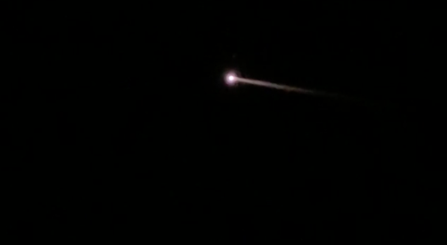 A mysterious orange fireball has streaked across Florida's night sky.