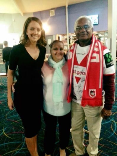 Brooke with her Nan and Pop.