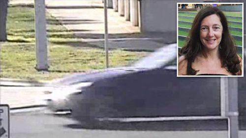 Victoria Police believe this car, filmed on the day of Karen Ristevski's disappearance, may have contained her body. (Victoria Police)