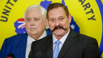 Queensland UAP candidates Clive Palmer and Martin Brewster.