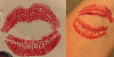 Woman's request for tattoo of mother's 'kiss' goes horribly wrong
