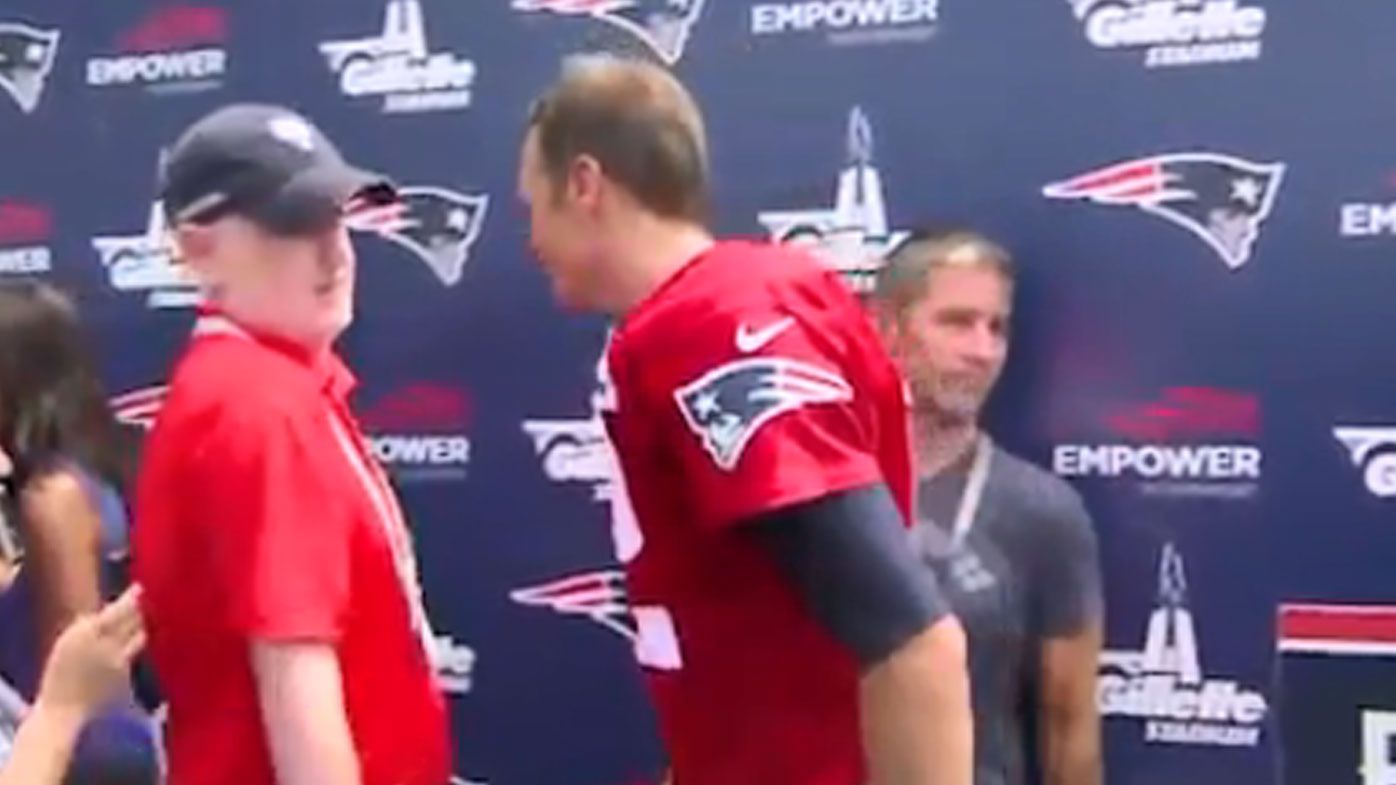 NFL star Tom Brady ends press conference after questions over controversial trainer