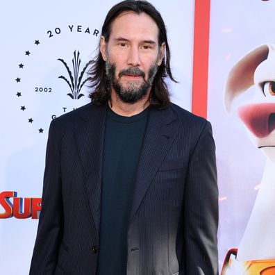 Keanu Reeves attends a special screening of Warner Bros. "DC League of Super Pets" at AMC The Grove 14 on July 13, 2022