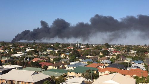 "From Chermside. Can see the huge flames", one Twitter user wrote. (via @PandM4012)