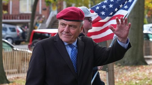 Candidato a prefeito de Nova York, Curtis Sliwa.