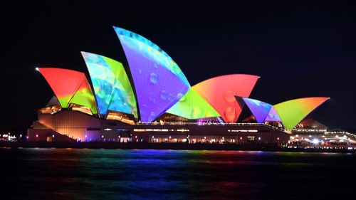 Sydney's Vivid Festival kicked off last night with record numbers of people attracted to the CBD to witness the elaborate light displays.