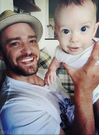 Justin Timberlake and Silas Timberlake