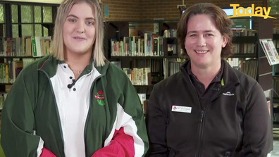 Sienna O'Brien (left) and Ms Raison speak to Today.