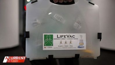 Airway clearance device called LifeVac.