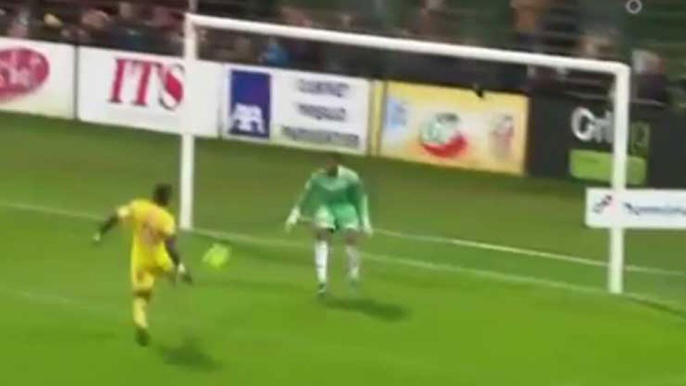 French footballer drills unnecessary own goal