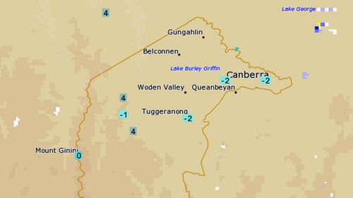 'Frosty temperatures' for Canberra this morning, BoM predicted. 