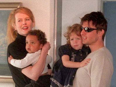 Nicole Kidman, Tom Cruise, Sydney Airport, children, Connor, Isabella, 1996