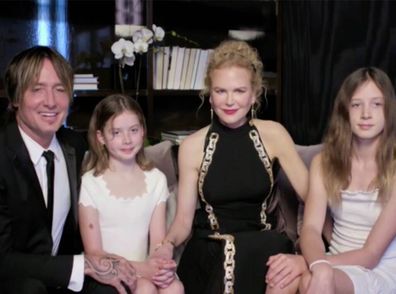 Nicole Kidman, Keith Urban and their daughter's Faith and Sunday.