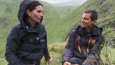 Couteney Cox opened up to Bear Grylls after a scary experience.