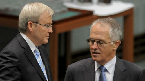 Turnbull has to take on Liberal Party 'nutjobs', Rudd says