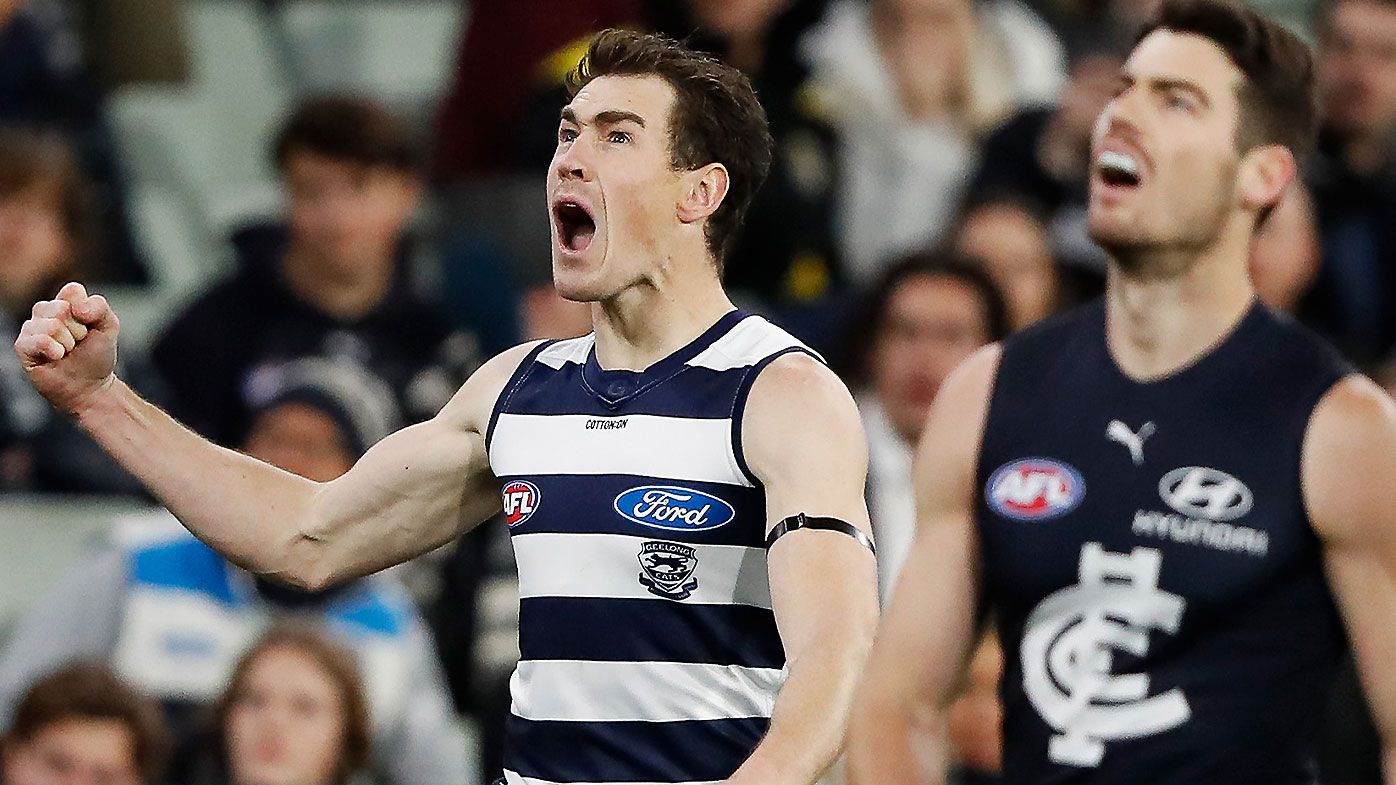Geelong deals Carlton's top-four hopes major blow with commanding 30-point win