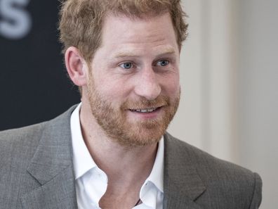 Britain's Prince Harry speaks during a reception at the town hall in Duesseldorf, Germany, Tuesday, Sept. 6, 2022. Prince Harry visits the city as ambassador for the Invictus games, a week-long games for active servicemen and veterans who are ill, injured or wounded, hosted by Duesseldorf next year. (Fabian Strauch/dpa via AP)