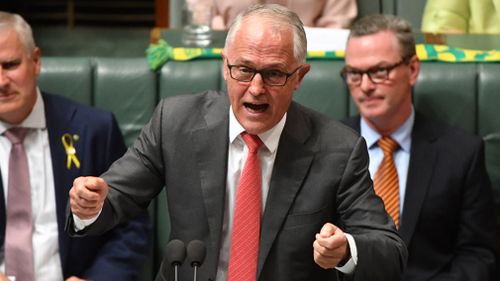 Prime Minister Malcolm Turnbull during Question Time on March 28, 2018. (AAP)