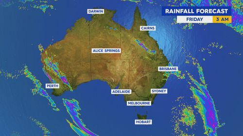Rain bomb to hit parts of Australia